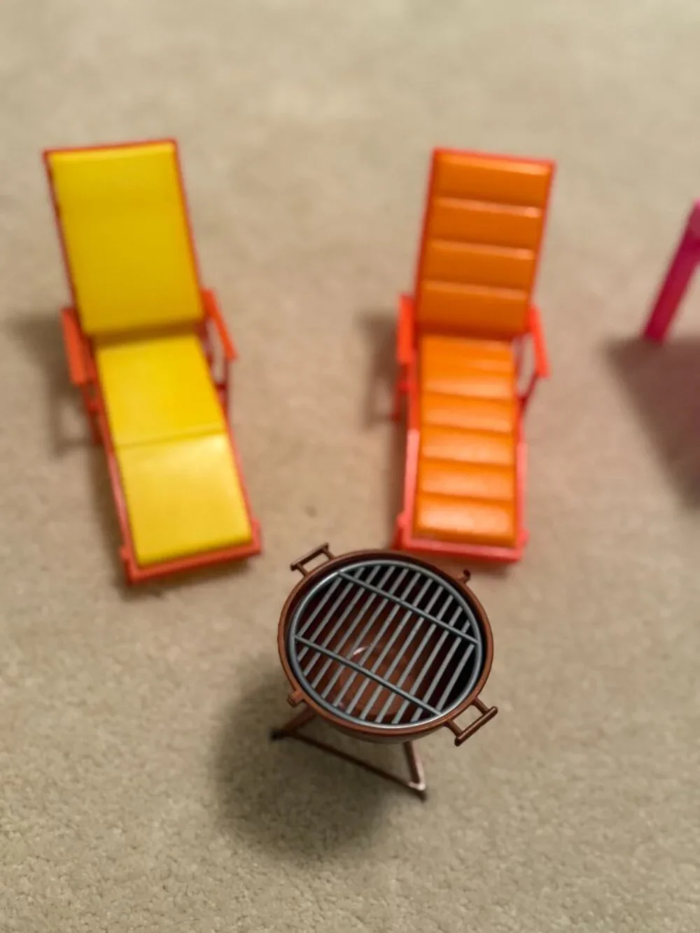 Arco Barbie vintage patio/pool furniture - chairs, chaise, table,umbrella, grill